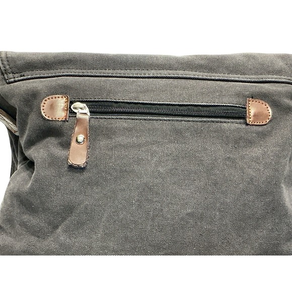 Augur Strauss And CO Messenger Mens Bag Distressed Brown/Gray Messenger Bag EUC - Picture 6 of 10